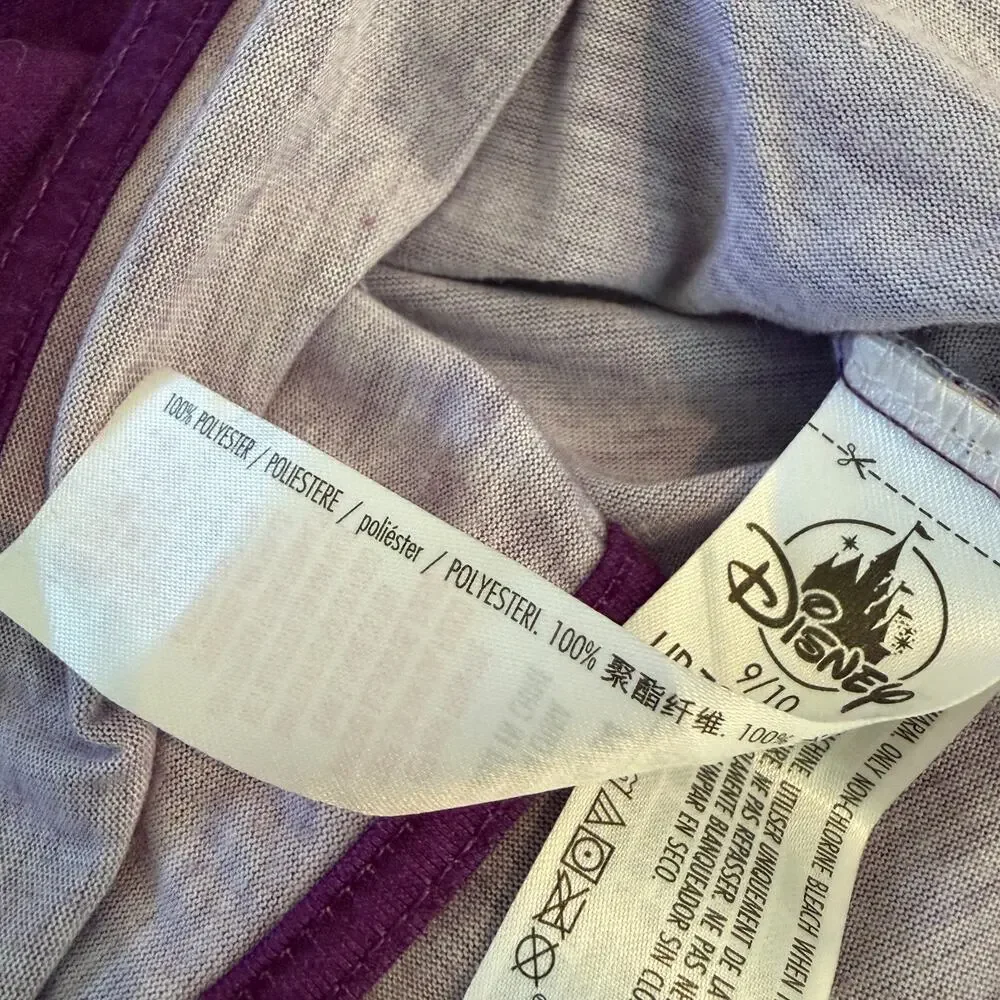 Disney Store Villains Nightshirt Girls Purple Not Bossy‎ I'm The Queen Size 9/10